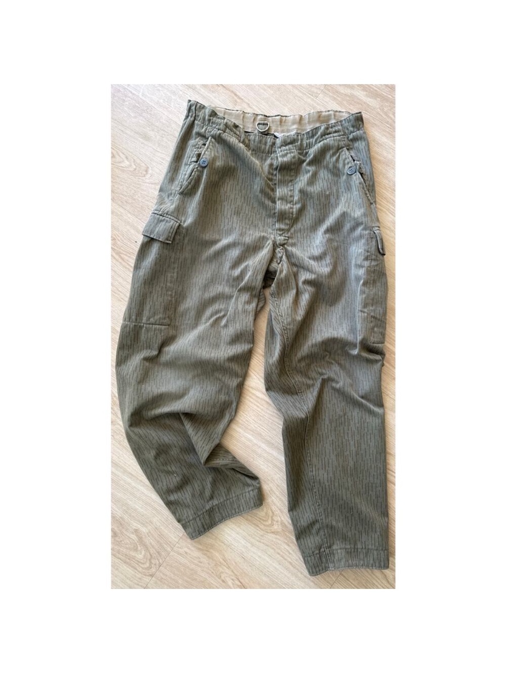 Vintage East Germany Rain Camo Army Fatigues